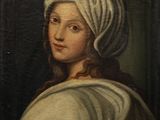 portrait of a young woman in a white turban