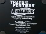 the back of a black truck with a sign on it that says, ' transformerss wheelsack '
