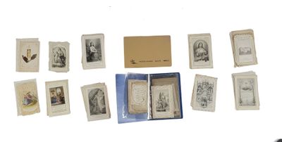 a lot of old photos on a white surface