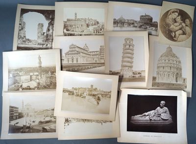 a lot of old photos of different buildings and buildings