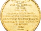 an image of a gold coin with the words franoisi on it