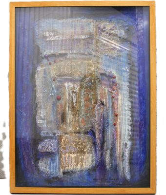 an image of a painting of a man in a chair in a room