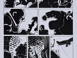 a black and white image of a comic strip with a man and a woman