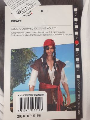 pirates of the caribbean costume kit for adults