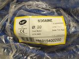 a plastic bag with a label on it that says sogaie