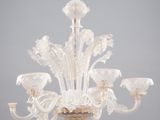 un grand lustre en verre de Murano, Italie, XXe siècle