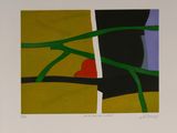 an image of a picture of a painting with a red ball in the middle