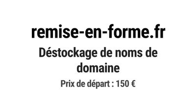 Nom de domaine remise-en-forme.