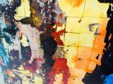 a picture of a painting on the wall of a bathroom
