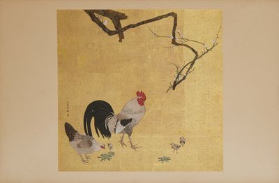 École de Maruyama, d'après Maruyama Ōkyo (1733-1795) Coq et …