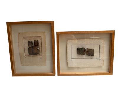 Machat VANNIER, née en 1953. Deux Compositions épreuves d'ar…