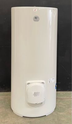 an image of a white water heater sitting on top of a counter