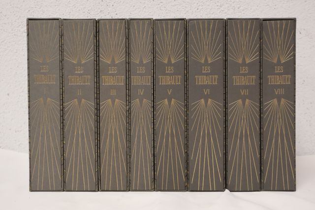 MARTIN du GARD Roger : Œuvres ; 8 volumes in-4 brochés sous emboi...