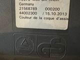 a close up of a label on a machine