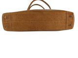 an image of a brown bag with a handle on a white background