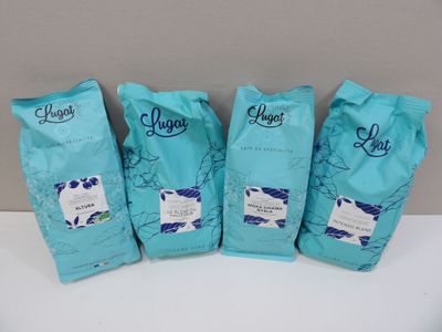 CAFÉ en grains : LUGAT x4 sachets d'1 kg - LE BLEND DU PACIF… - Photo 1