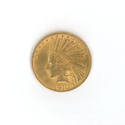 une image représentant une pièce d'or sur laquelle figure une coiffe