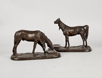 Christophe Fratin Chevaux au Bâtiment - Objet d'Art