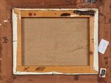 an image of a picture frame with a piece of paper taped to it