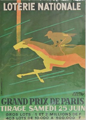 Loterie nationale Affiche de Paul Colin, Imp. Jean Laurance,…