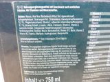 a label on the back of a bottle of shampoo