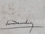 the signature of a man on the wall of a building