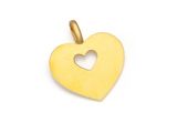un pendentif en forme de cœur en or, ajouré au milieu