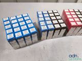 several boxes of cigarettes are lined up on a table
