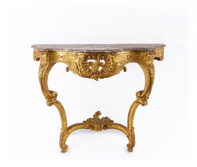 une image d'une table avec un plateau en marbre sur un fond blanc