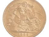 an image of a gold coin with the image of a man on a horse