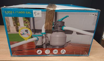 a box with a picture of a water pump inside of it