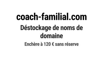 Nom de domaine coach-familial.com.