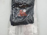 a plastic bag with a pair of socks in it