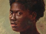 an image of a painting of a man with black hair