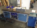 an image of a workbench in a garage
