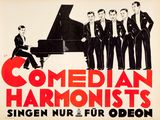 an image of a poster for a concert with a group of men in tuxedos