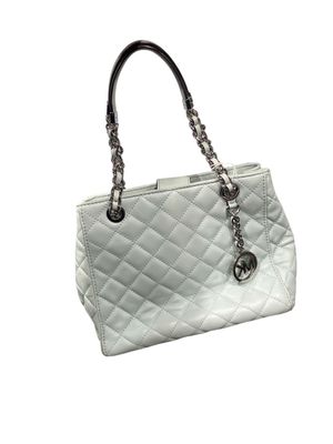 MICKAEL KORS - SAC à main en cuir matelassé céladon modèle "…