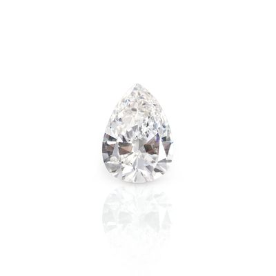 a pear shaped diamond on a white background