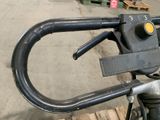 a close up of the handlebars on a bike