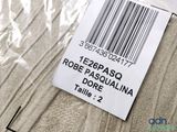 a close up of a label on a piece of clothing