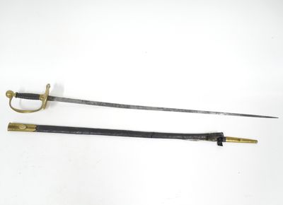 Épée de musicien modèle 1816. Monture en bronze doré.