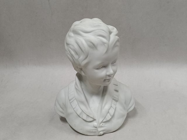 THARAUD Limoges : buste de Alexandre BRONGNIARD d’après HOUDON. B