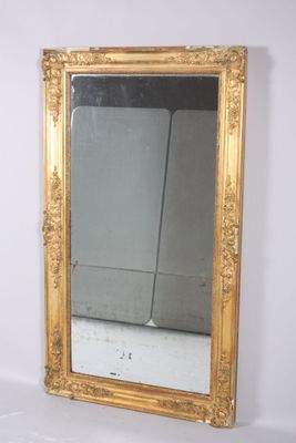 a mirror that is sitting on a white table