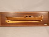 a picture of a wooden model of a boat
