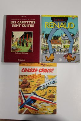 trois livres posés sur une table blanche, avec une couverture rouge