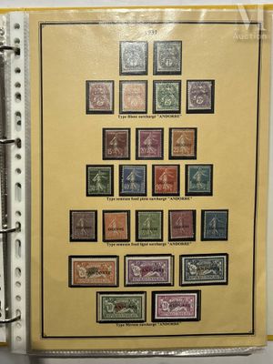 an open binder with a picture of stamps on it