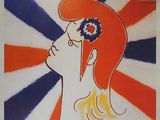 une image d'un tableau représentant une femme avec une fleur dans les cheveux