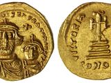 une pièce d'or portant l'image d'un homme et d'une femme