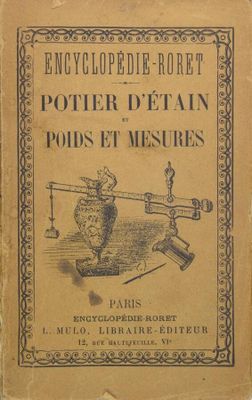 an old book with a picture of a man on a scale