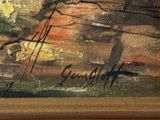 a picture of a painting of a bird on a branch